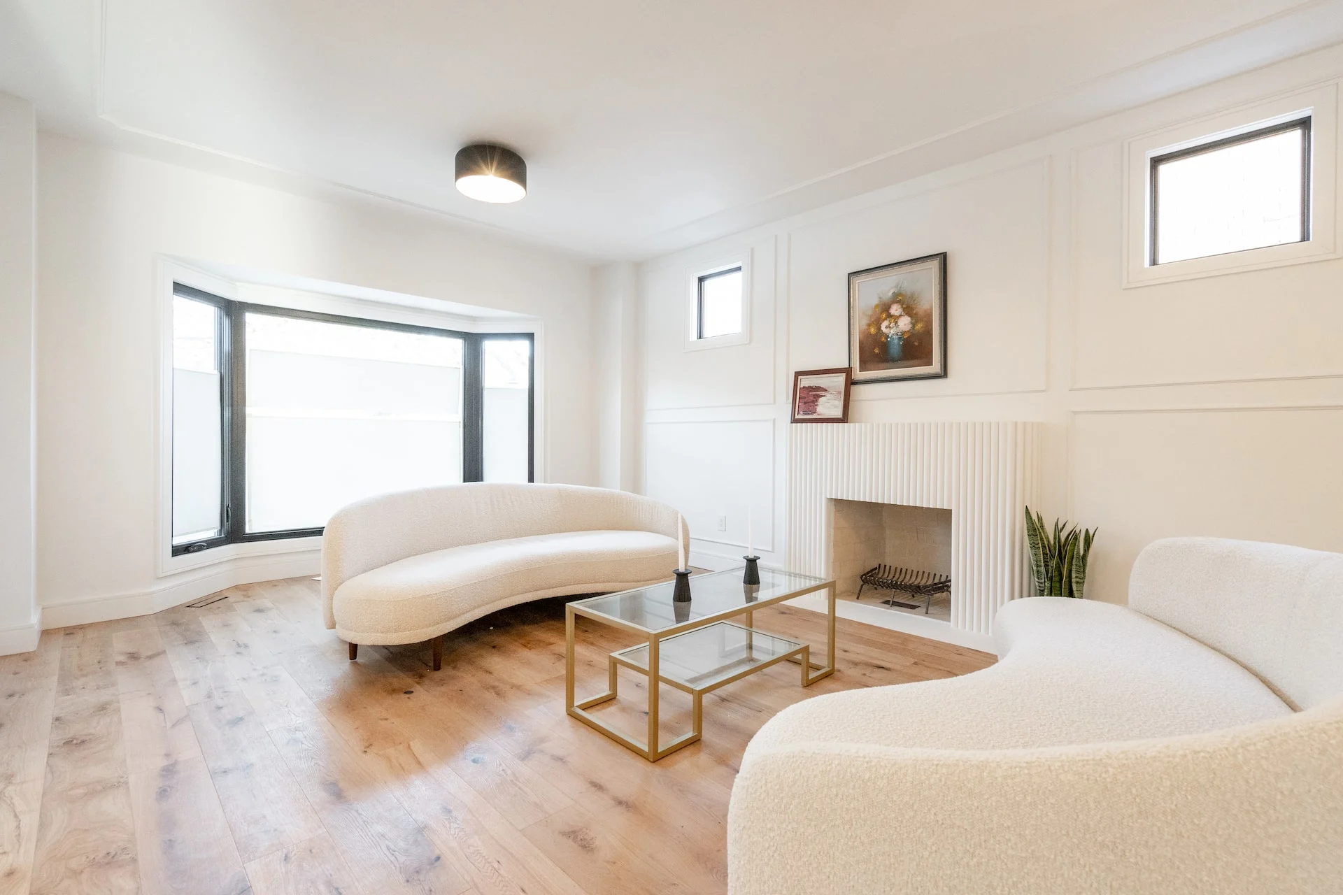 Completed renovation project showcasing transformed interior space