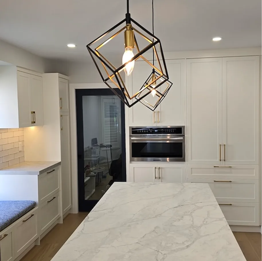 Delaware project transformation - custom built-in features and high-quality materials demonstrating expert workmanship