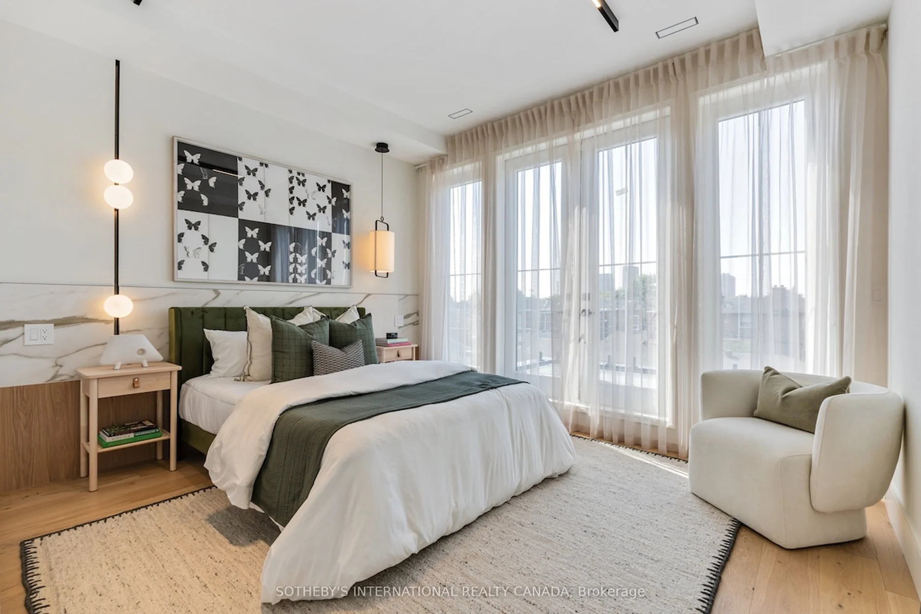 Delaware home interior renovation - updated family room and dining space with new windows, flooring, and modern decor